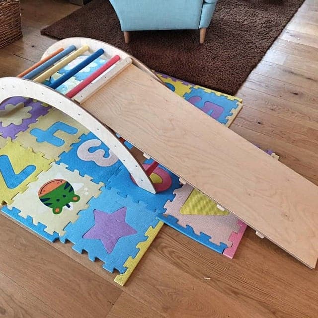 Aire de motricité en bois pour enfant – Kit complet (Arche +