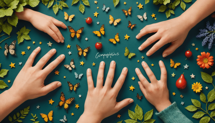 découvrez l'univers magique des comptines sur les doigts de la main. laissez-vous porter par des rythmes enchanteurs qui éveilleront l'imagination des petits et leur donneront le goût des mots. une invitation à chanter et à jouer ensemble !