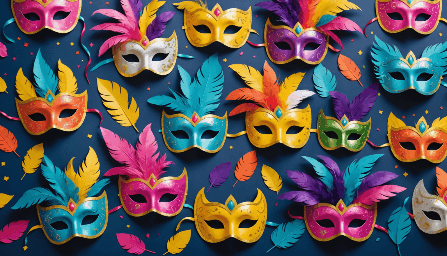Bricolage de Carnaval : masques à colorier ou décorer