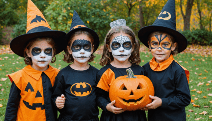 découvrez 40 idées originales et faciles de maquillages d'halloween pour enfants : des looks amusants, effrayants et créatifs, parfaits pour une fête inoubliable !