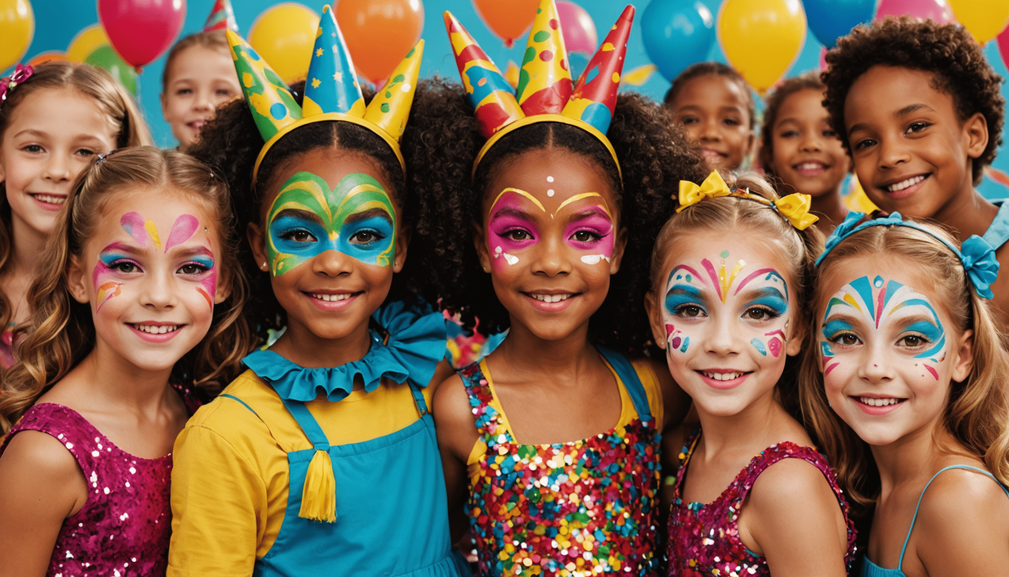 explorez plus de 60 idées de maquillages festifs pour enfants et faites briller leur carnaval avec des looks colorés, créatifs et faciles à réaliser.