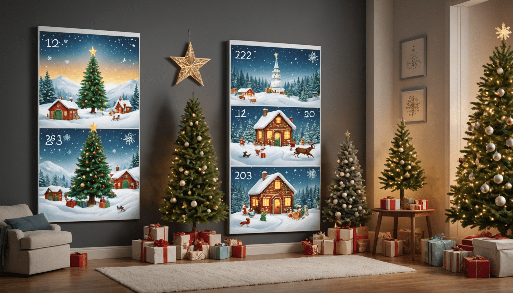 découvrez trois planches numériques à imprimer pour réaliser facilement un calendrier de l'avent diy original et personnalisé. idéal pour apporter une touche créative à vos fêtes de fin d'année !