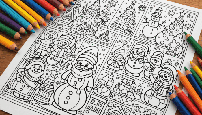 imprimez gratuitement 48 coloriages de noël pour divertir vos enfants et apporter une touche festive à vos célébrations de fin d'année !
