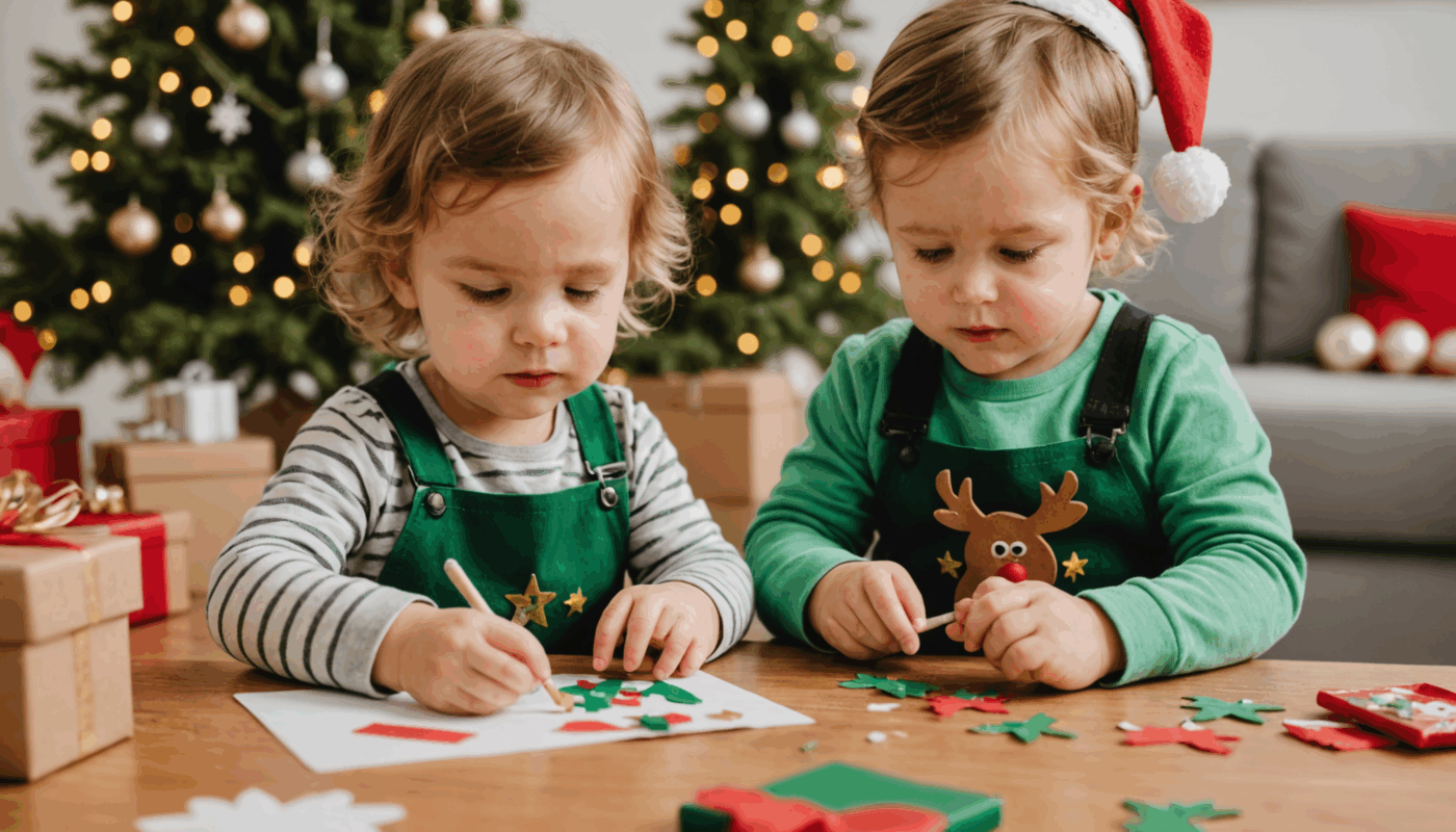 découvrez 12 activités manuelles de noël faciles et ludiques à réaliser avec des tout-petits de 2 ans pour partager des moments joyeux en famille.