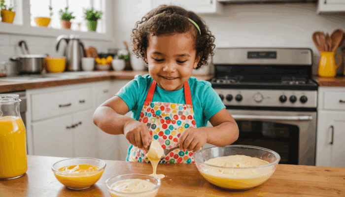 partagez des moments ludiques en cuisine avec votre enfant de 3-4 ans grâce à ces 12 recettes faciles et amusantes. idéal pour éveiller la créativité et le goût des tout-petits !