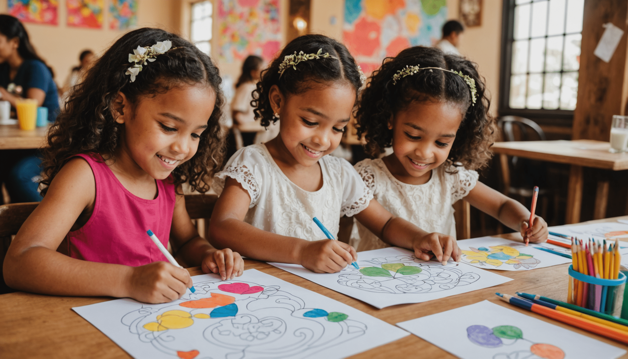 découvrez des coloriages créatifs et élégants inspirés par l'univers du mariage, parfaits pour animer vos événements ou simplement pour le plaisir.