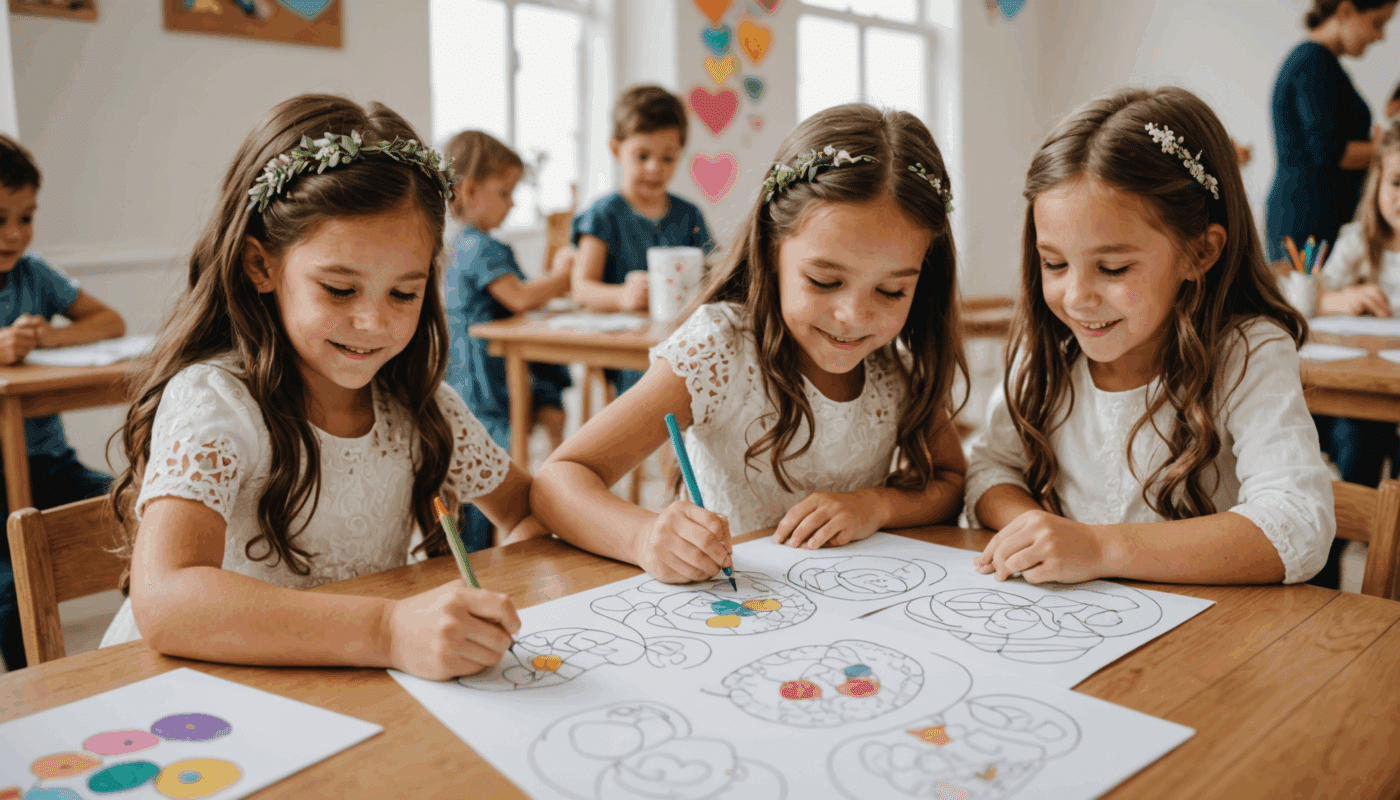 découvrez nos coloriages uniques inspirés par l'univers du mariage, parfaits pour célébrer l'amour et la joie de cette journée spéciale.