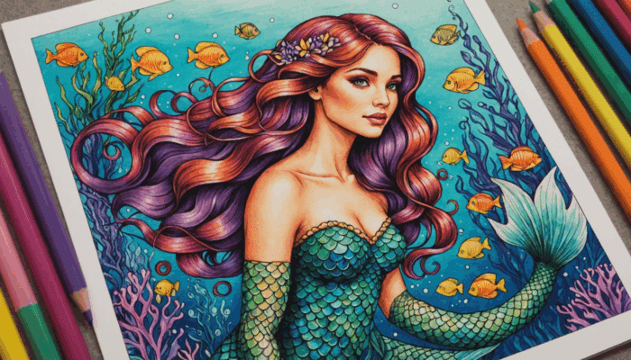 plongez dans un monde enchanté avec notre collection de coloriages de sirènes, parfaits pour stimuler la créativité des petits et grands rêveurs.