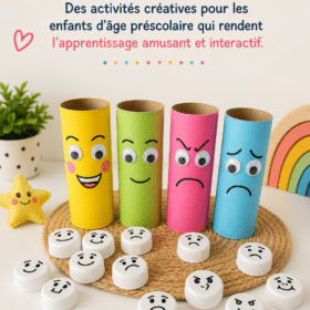 Enfants jouant ensemble à des activités créatives à la maison