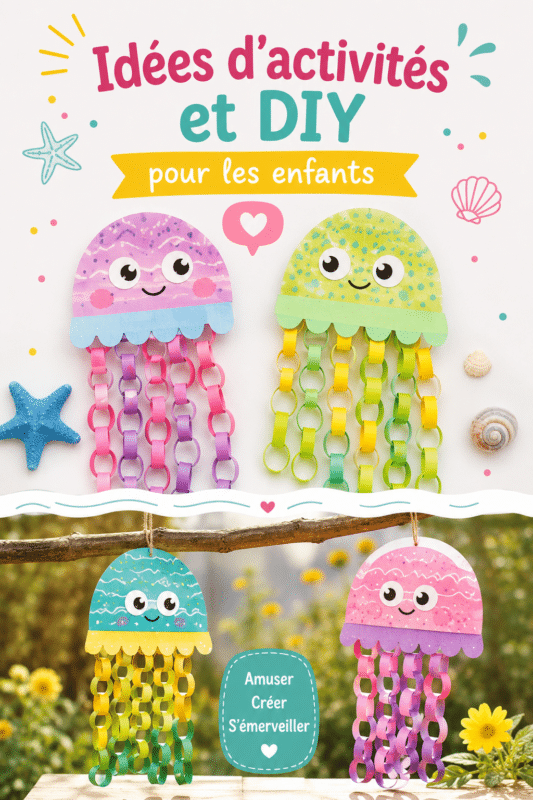Un enfant joyeux en train de réaliser un projet DIY d'été