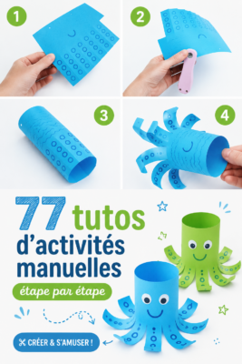 Une mère et son enfant réalisant des activités manuelles ensemble, souriants et créatifs.