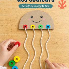 Activité manuelle colorée avec des méduses en gelée pour le développement des enfants