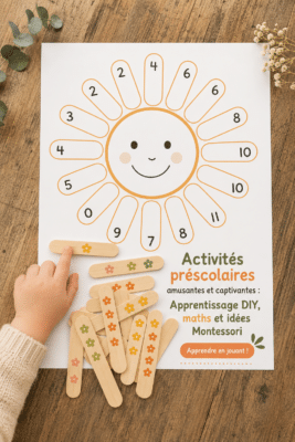 Enfants jouant à des activités éducatives ludiques à la maison