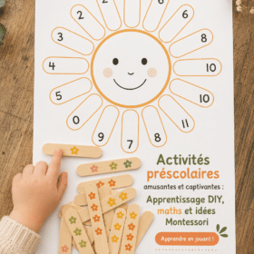 Enfants jouant à des activités éducatives ludiques à la maison