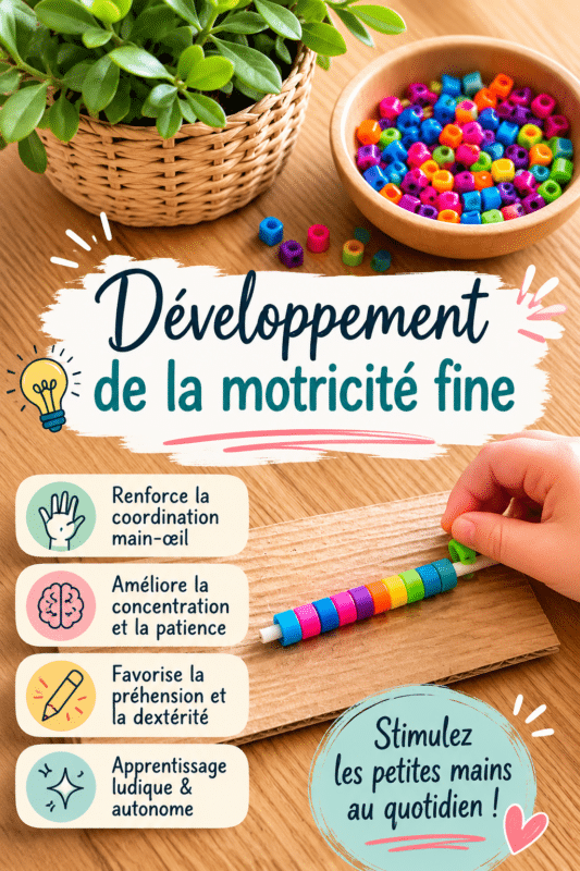 Des enfants engagés dans des activités DIY pour améliorer leurs compétences motrices