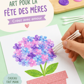 Une belle hydrangea pastel faite main pour la fête des mères.