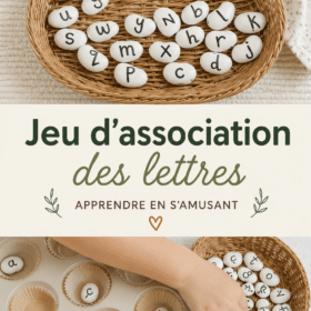 Jeu éducatif d'alphabet pour enfants, mettant en avant des lettres colorées et engageantes