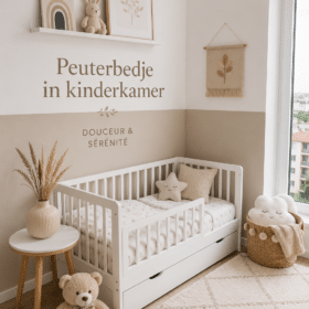 Un lit coloré et confortable pour la chambre d'un enfant