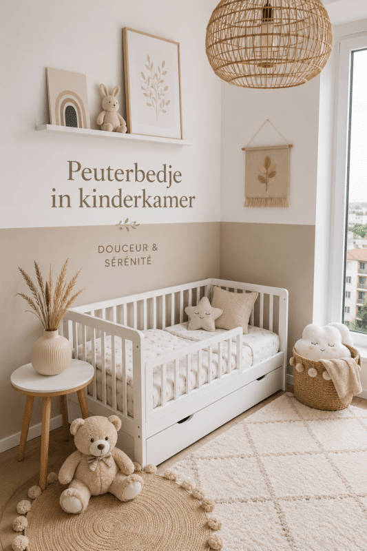 Un lit coloré et confortable pour la chambre d'un enfant