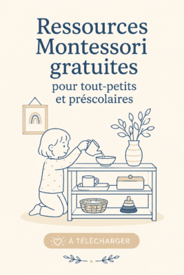 Enfant utilisant un printable Montessori pour apprendre en jouant