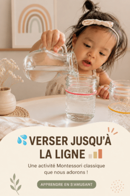Enfant s'amusant avec une activité Montessori à la maison
