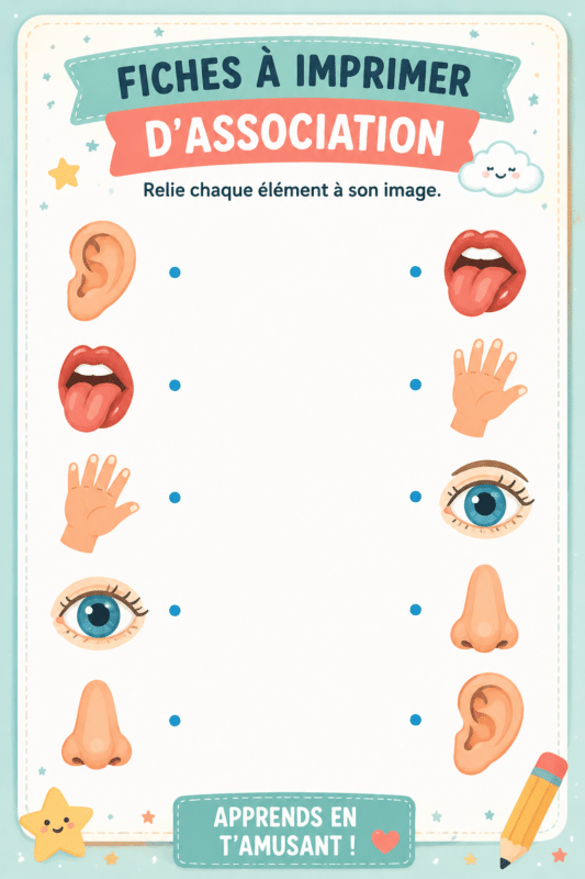 Ensemble de feuilles d'activités pour enfants à imprimer, incluant divers jeux éducatifs.