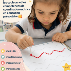 Enfants jouant avec des jeux de couleurs stimulants