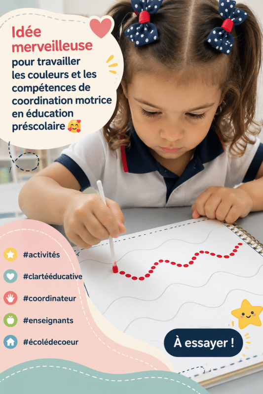 Enfants jouant avec des jeux de couleurs stimulants