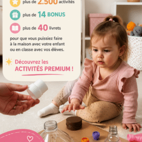 Un enfant s'amusant avec des activités éducatives à la maison