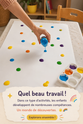 Un enfant joue avec des blocs de construction, stimulant sa créativité et ses compétences motrices.