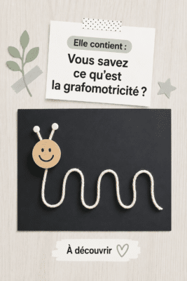 Enfant pratiquant des activités de grafomotricité