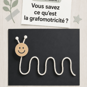 Enfant pratiquant des activités de grafomotricité
