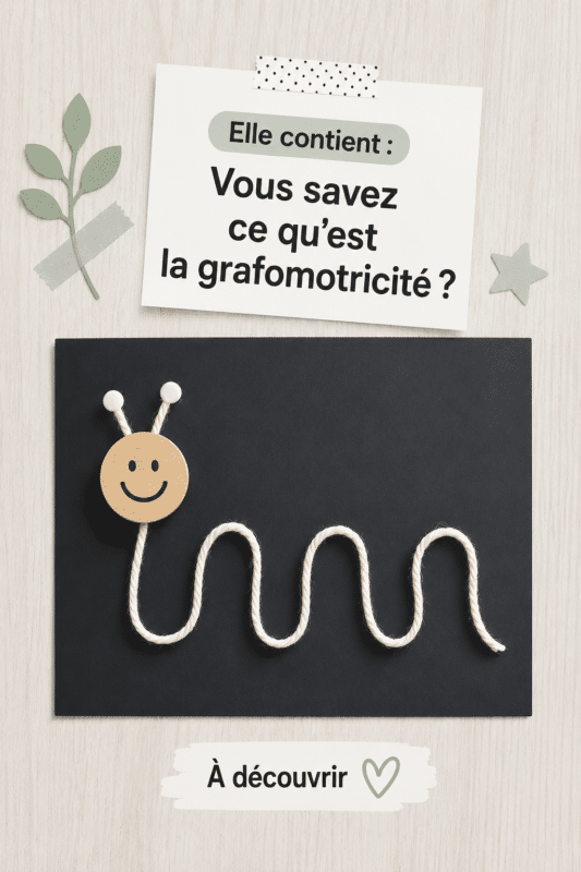 Enfant pratiquant des activités de grafomotricité