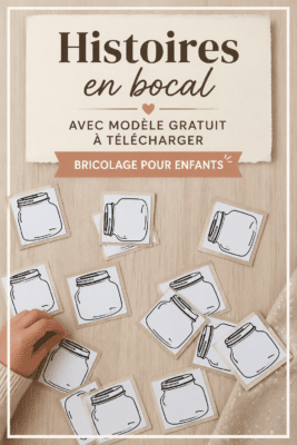 Bocaux en verre remplis d'histoires créatives pour enfants