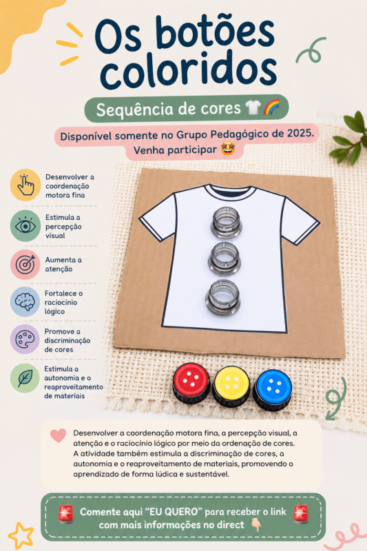 Enfants jouant avec des boutons colorés pour développer leur motricité fine.