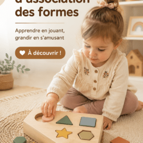 Un jouet d'association de formes fait maison pour enfants
