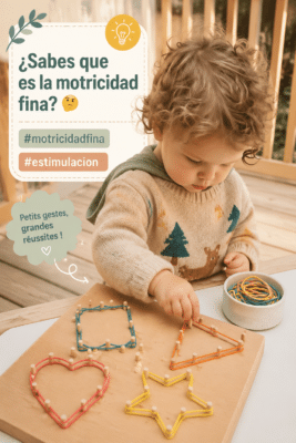 Un enfant s'exerce à la motricité fine en jouant avec des blocs