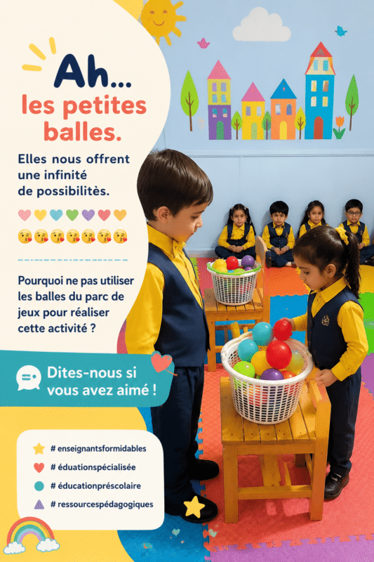 Un enfant s'amusant avec des ballons colorés dans un parc.