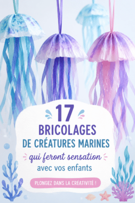 Activité manuelle créative autour des créatures marines pour les enfants.