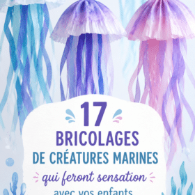Activité manuelle créative autour des créatures marines pour les enfants.