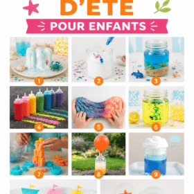 Des enfants amusés en train de réaliser une expérience d'été ensemble.