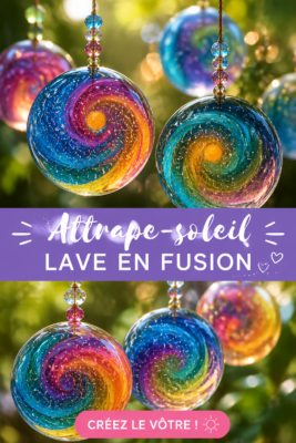Lampe à lave colorée faite maison sur une table