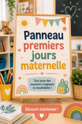 Un panneau d'affichage créatif et coloré pour accueillir les enfants en maternelle