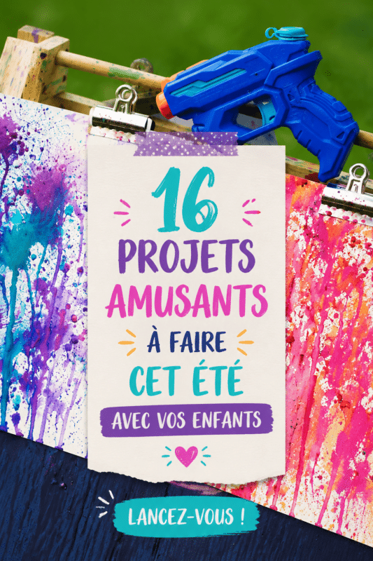 Enfants en train de peindre ensemble lors d'un projet d'été créatif.