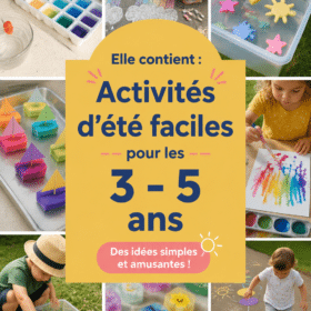Un parent et un enfant s'amusent ensemble avec des activités d'été simples.
