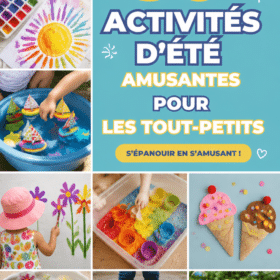 Un groupe de tout-petits s'amusant à jouer à l'extérieur pendant l'été.