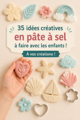Un enfant en train de créer une figurine en pâte à sel