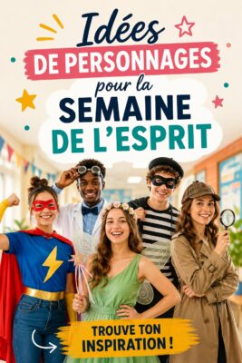 Illustration de personnages créatifs pour la semaine de l'esprit