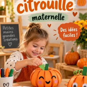 Enfants s'amusant à créer des activités autour de citrouilles