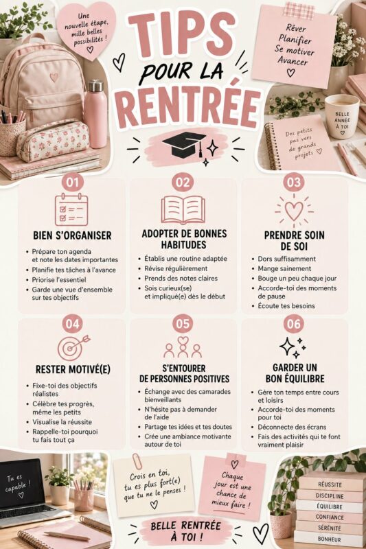 Conseils pour préparer la rentrée des classes en famille
